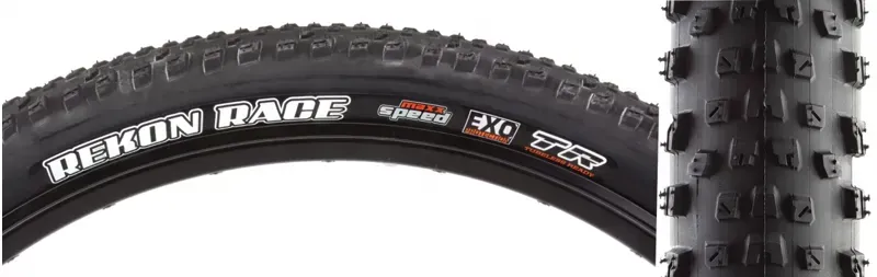 Maxxis Rekon Race 27.5x2.25-inch Fold 120-tpi EXO TR Tire in Black