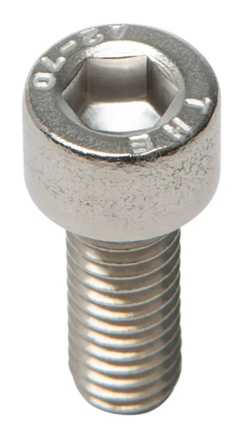 Metric Hardware M6x20mm Stainless St. Socket Cap Bolt 10-bag in Silver